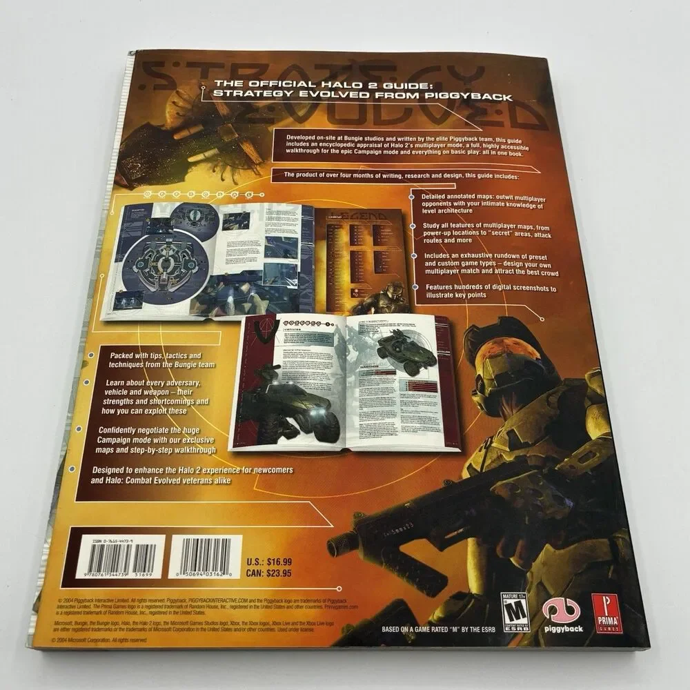 Microsoft Xbox Halo 2 Official Prima Strategy Guide Paperback 2004